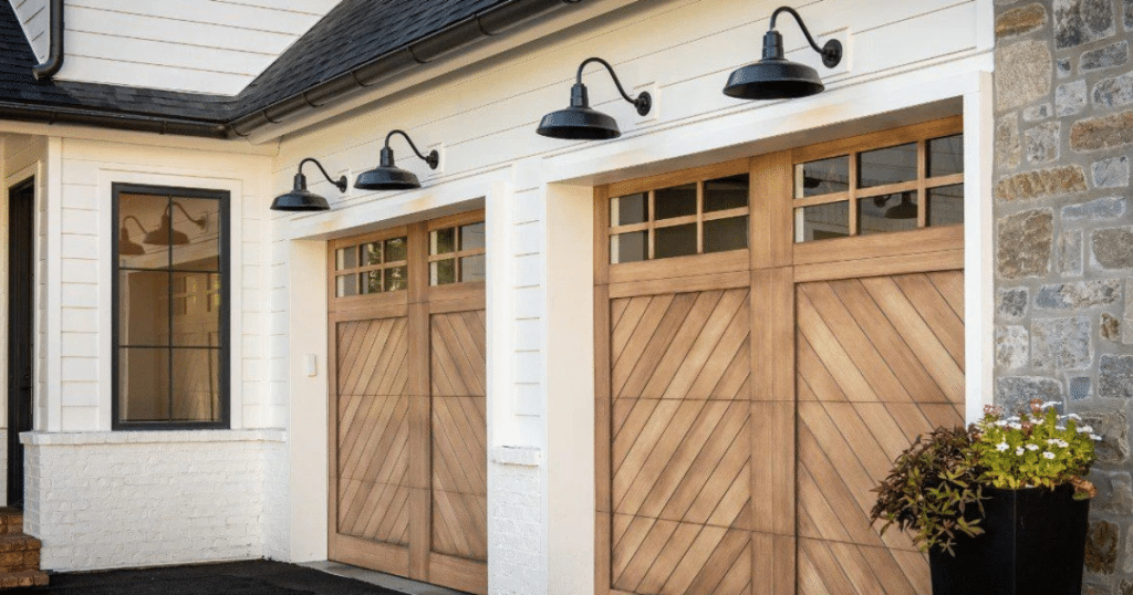 wooden custom garage doors