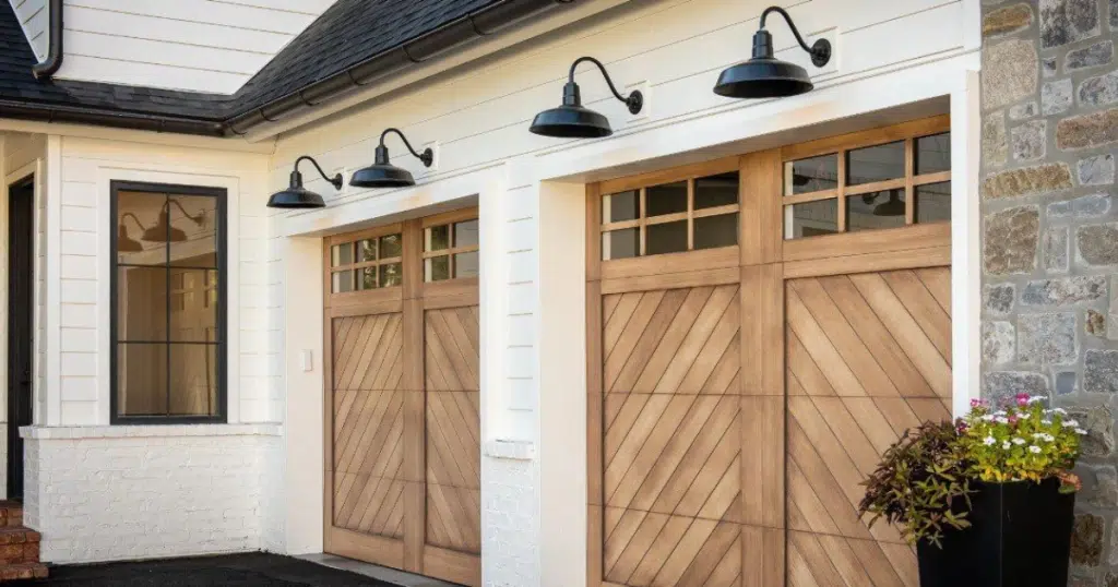 wooden custom garage doors