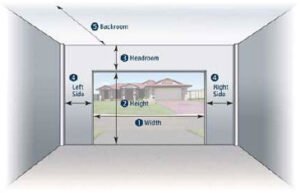 Professional measuring garage door opening for proper installation requirements
