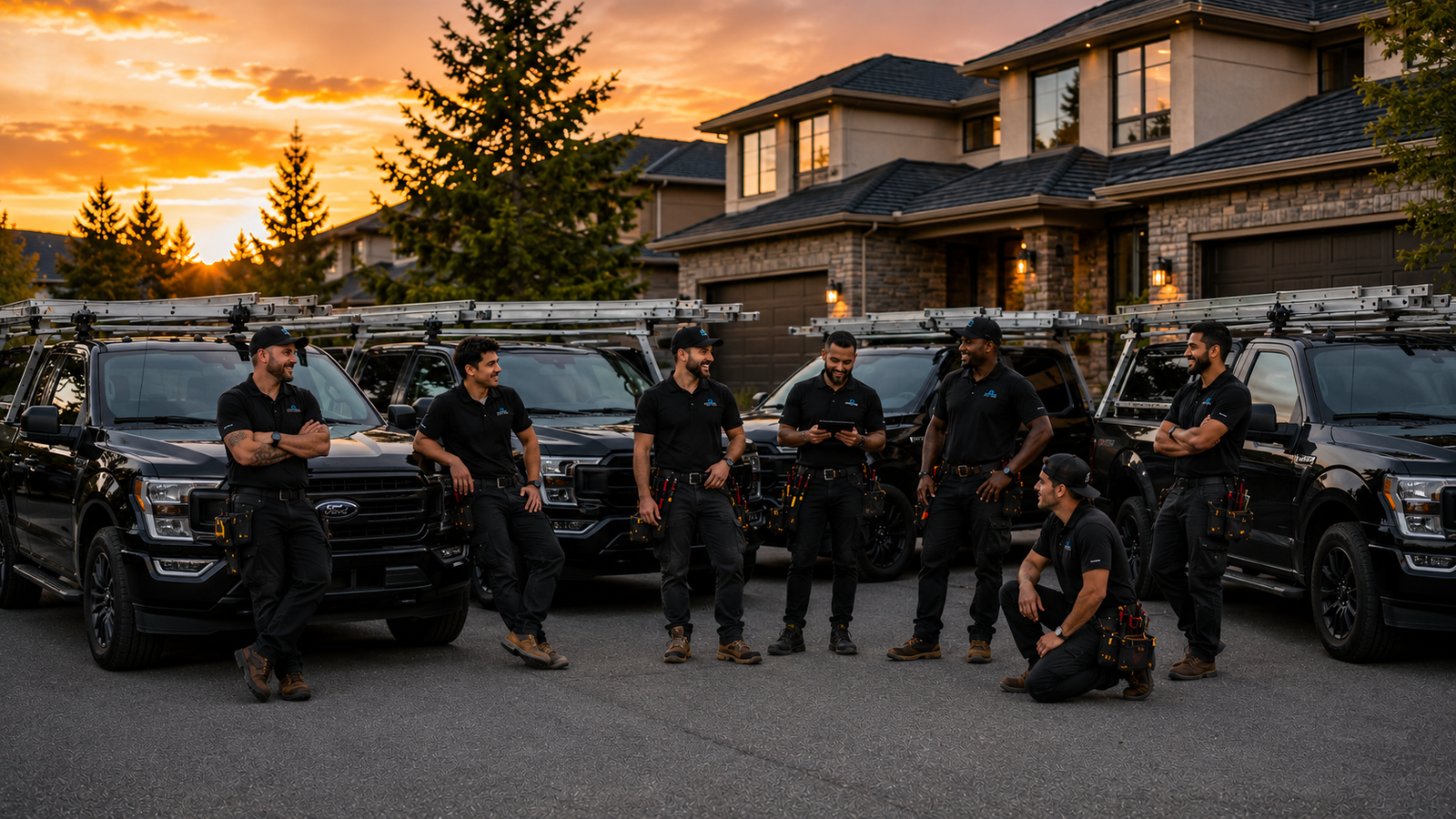 Our crew in a group picture